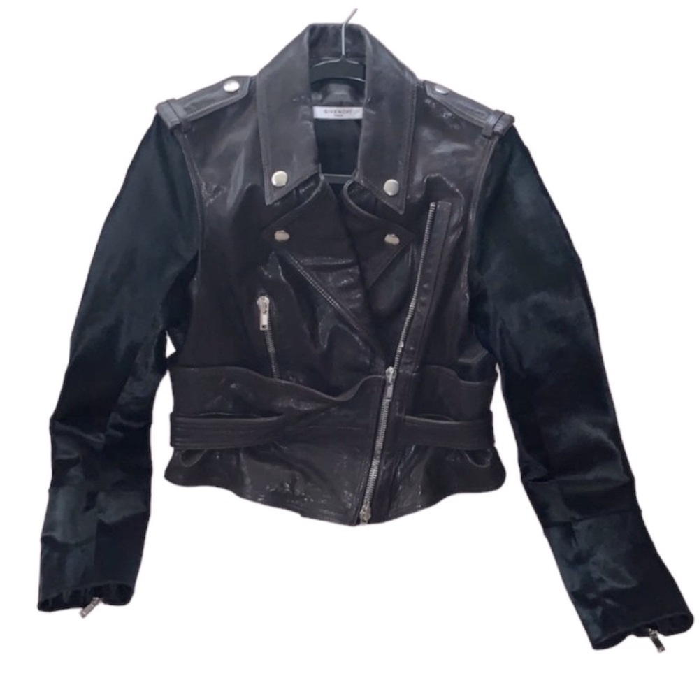 Givenchy Black Leather Biker Jacket - Picture 4 of 7